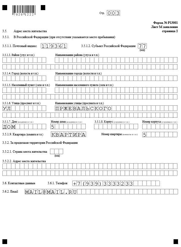 Форма Р13001 при изменении устава (применялась до 25 ноября 2020)